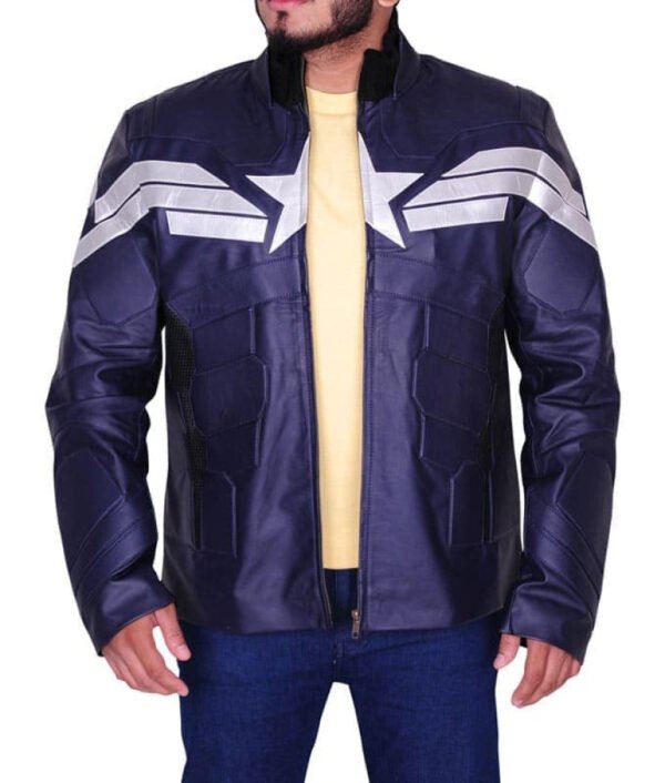 Real Leather Chris Evan Captain America Jacket